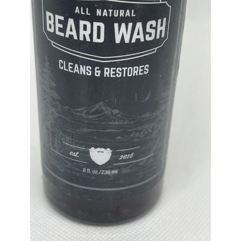 Bearded Executive Leather Vanilla Cedar Beard Wash 8 oz‎